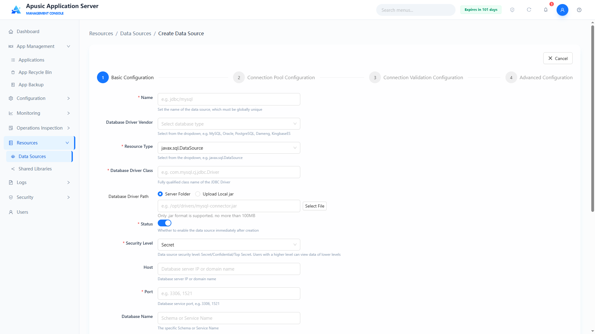 Create Data Source