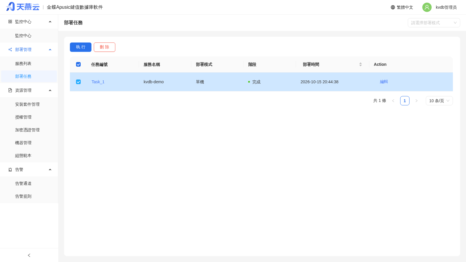 自動部署其他設置
