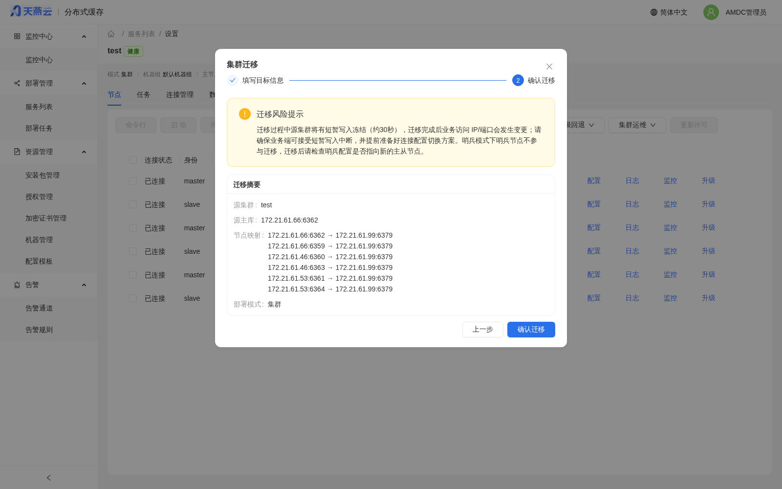 迁移确认