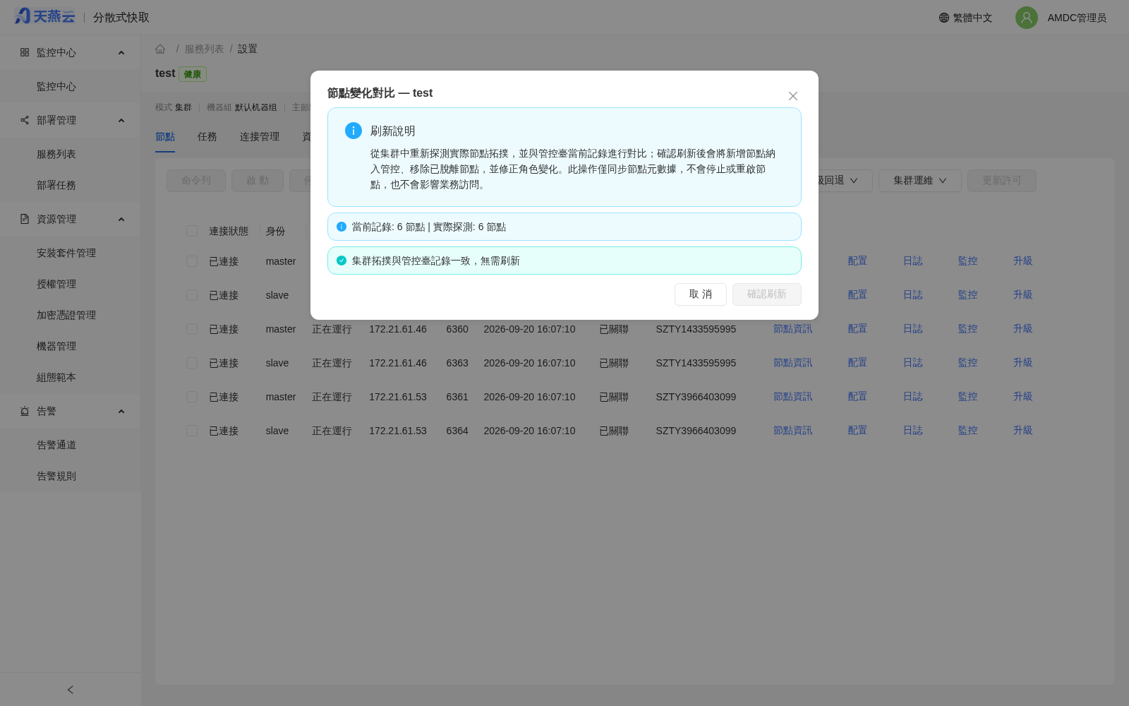 刷新節點