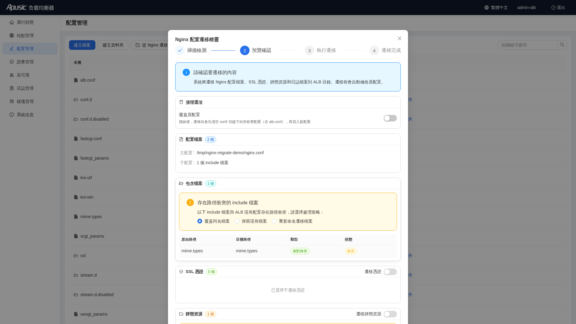 遷移結果