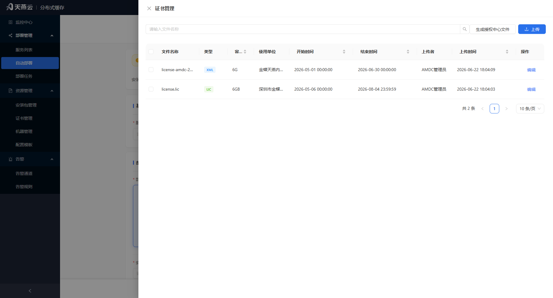 License 管理