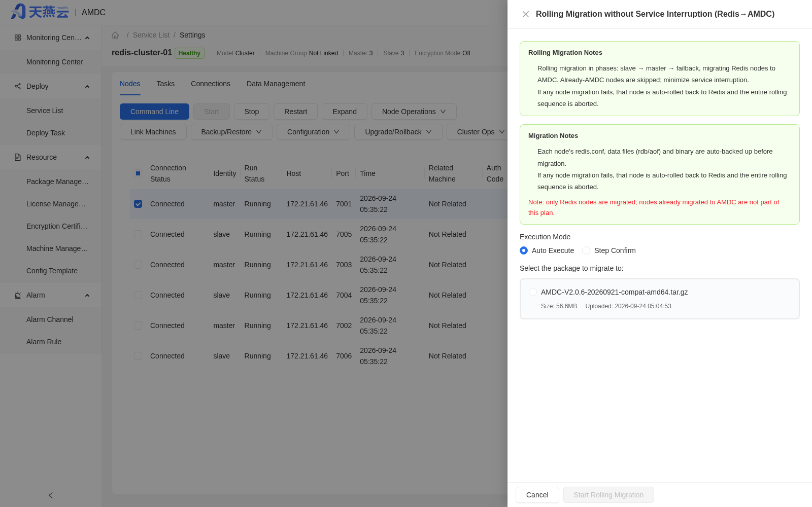Business-non-interrupting rolling migration