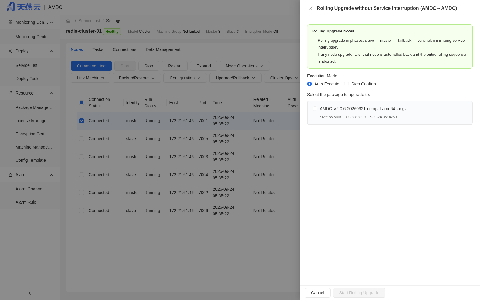 Business-non-interrupting rolling upgrade