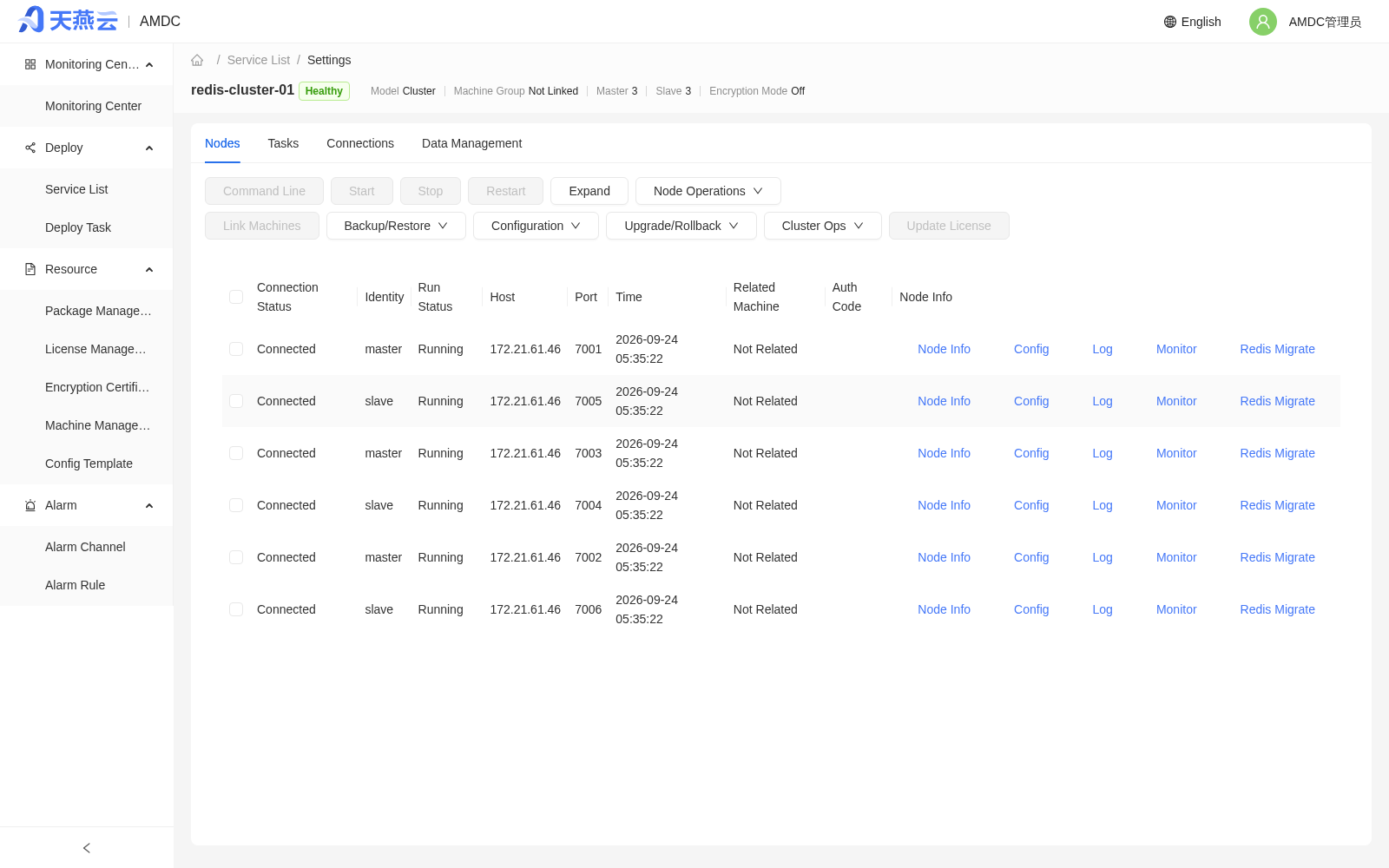 Service details tabs